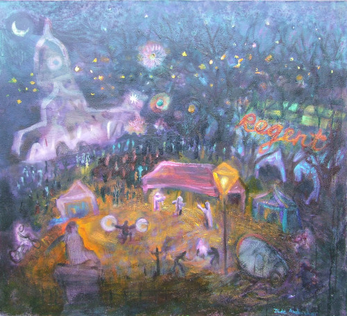 Miscellany painting titled Awaiting the Carnival