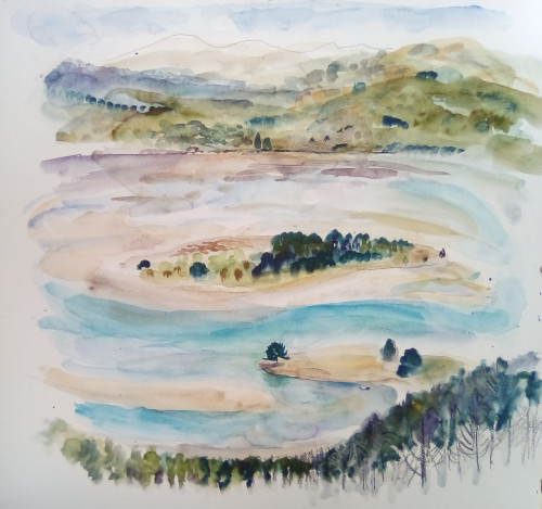 Landscapes painting titled Blueskin Bay