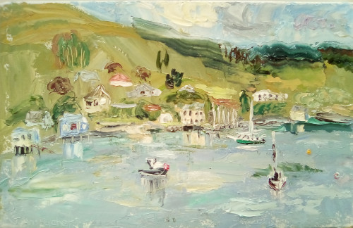 Landscapes painting titled Broad Bay