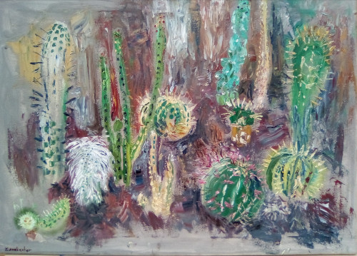 Miscellany painting titled Cacti